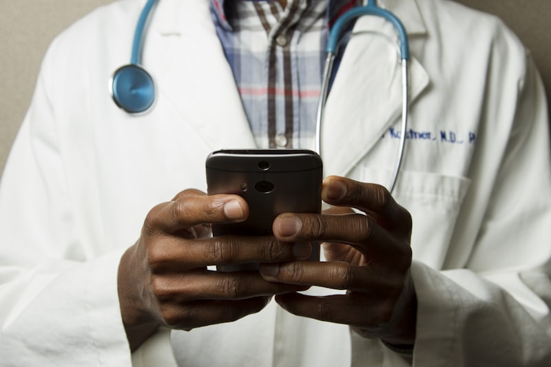 Medical professionals reviewing billing documents